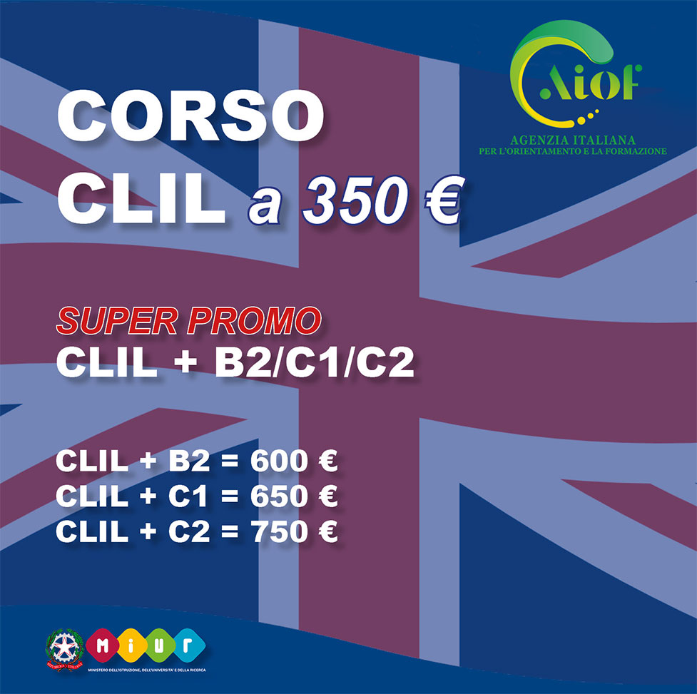 Corsi Area Linguistica CLIL B2-C1-C2